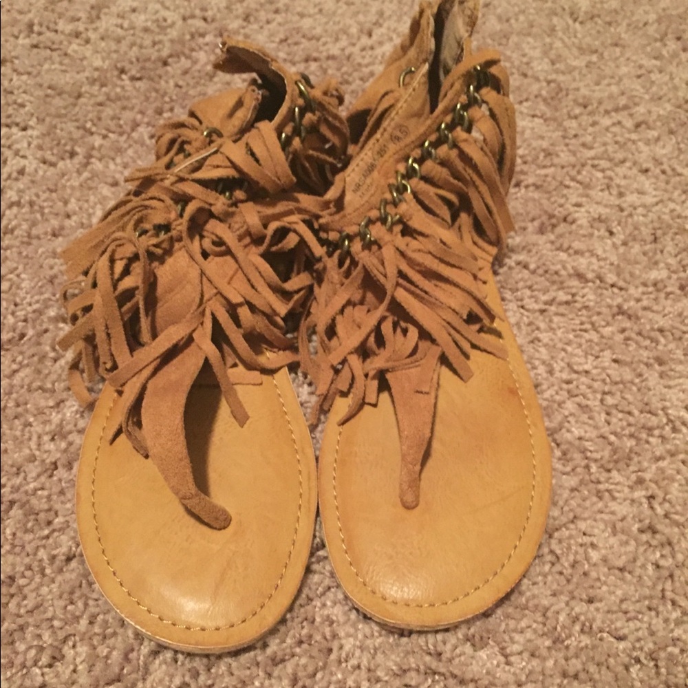Not Rated Fringe Sandals